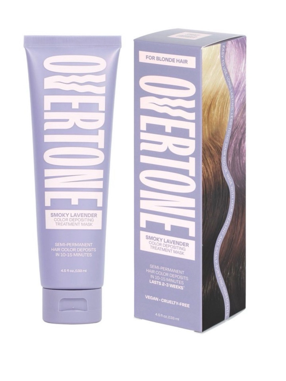 Overtone Smoky Lavender Hair Mask Semi Permanent Hair Dye - Picture 1 of 7